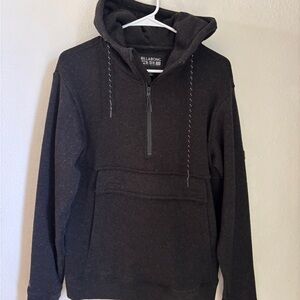 Billabong Men's Charcoal Zip-Up Sweater